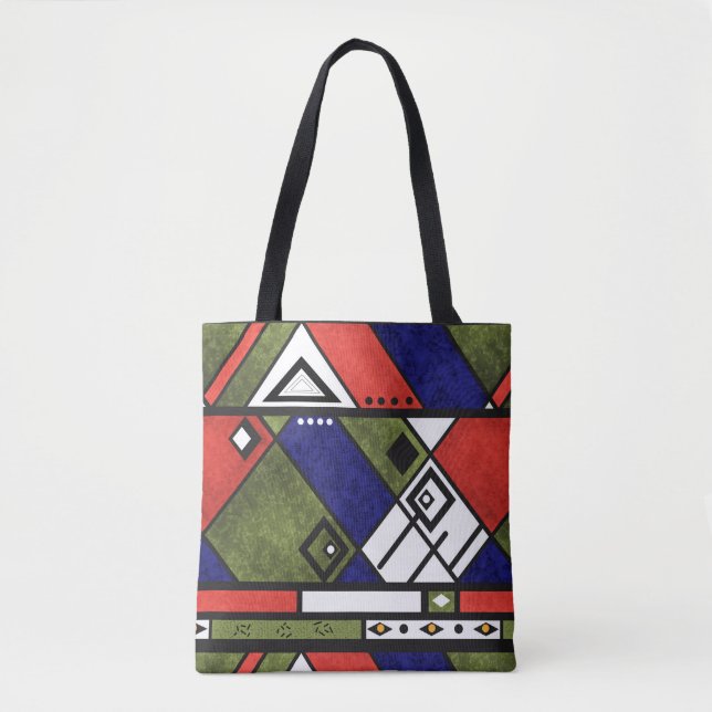 Tote Bag Ethno africain sans couture traditionnelle motif (Devant)