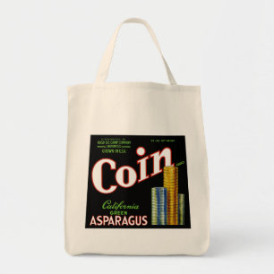 Tote Bag Étiquette d'asperges de Californie