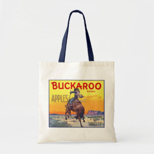Tote Bag Étiquette de caisse de fruits vintage, Pommes Buck