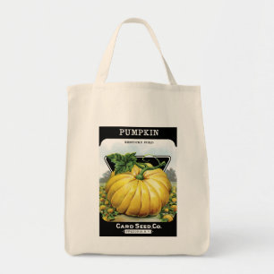 Tote Bag Étiquette de paquet de graine de citrouille