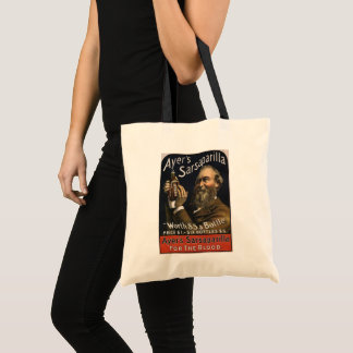 Tote Bag Étiquette de produit vintage, boisson Sarsaparilla