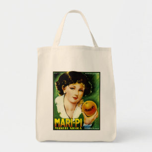 Tote Bag Étiquette Mari Pi Orange