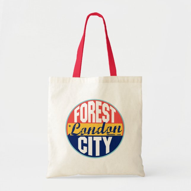 Tote Bag Étiquette vintage de Londres (Devant)
