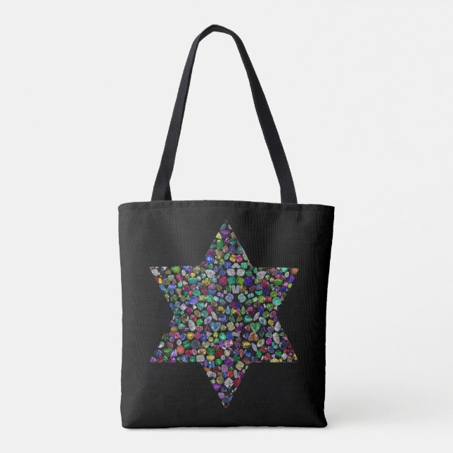 Tote Bag Étoile colorée de David (Dos)