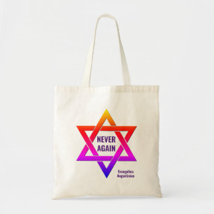 Tote Bag Étoile de David PLUS JAMAIS Holocauste Commémorati