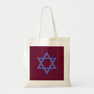 Tote Bag Étoile de David violette sans couture