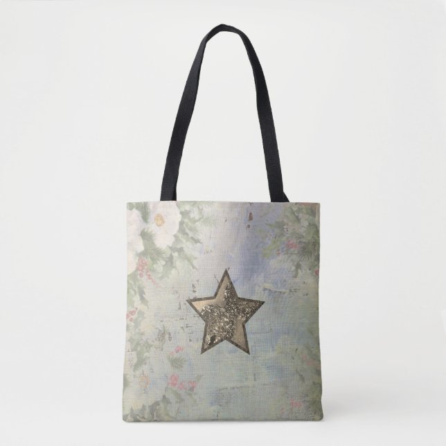 Tote Bag Étoile de Noël (Devant)