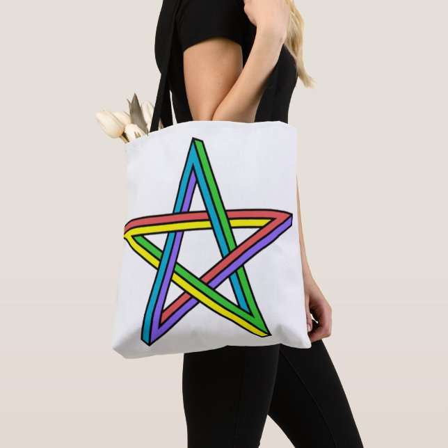 Tote Bag Étoile d'illusion optique (De près)