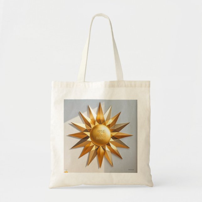 Tote Bag Étoile dorée montante et brillante (Devant)