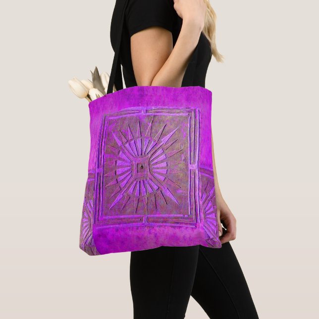 Tote Bag ÉTOILE DU MATIN DE PAWNEE, Violet (De près)