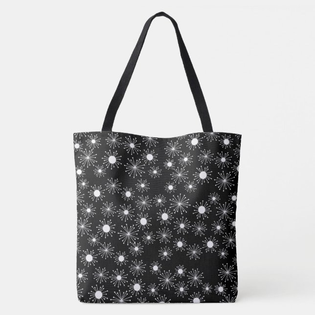 Tote Bag Étoile éclatée Rétro Milieu de siècle (Dos)