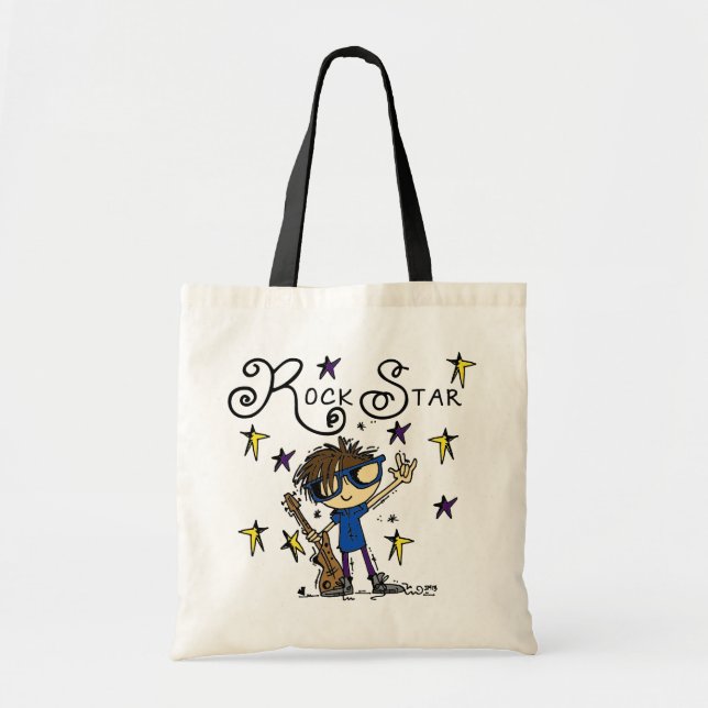 Tote Bag Étoile rock Brunette (Devant)