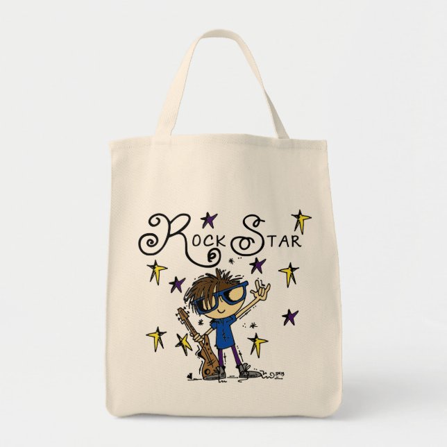 Tote Bag Étoile rock Brunette (Devant)