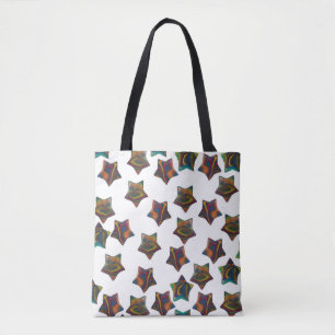 Tote Bag Étoiles Arc-en-ciel multiples