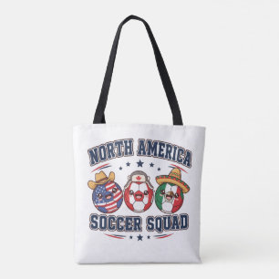 Tote Bag Étoiles de football cosmique Alien & Skeleton Foot