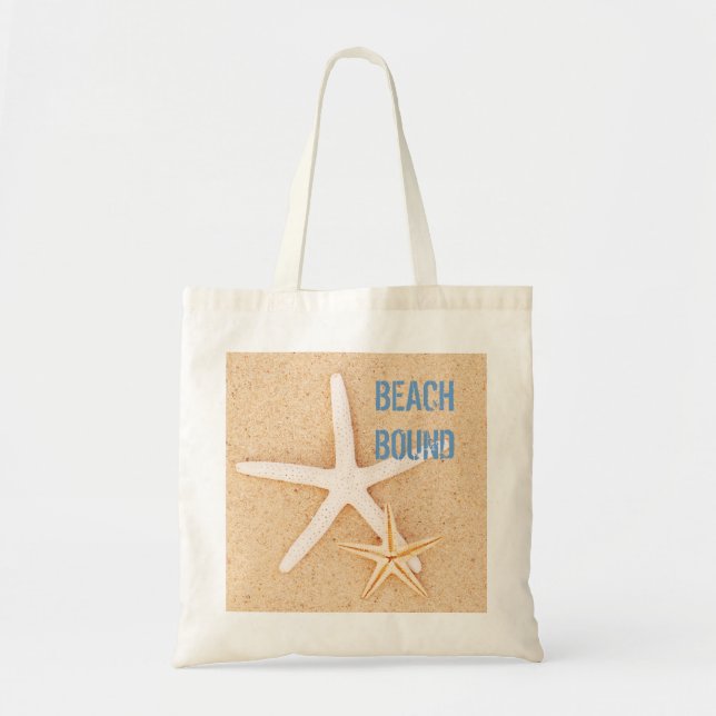 Tote Bag Étoiles de mer attachées Beachbag de plage (Devant)