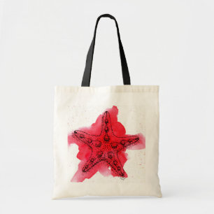 Tote Bag Étoiles de mer d'aquarelle