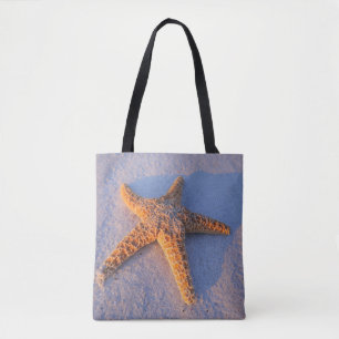 Tote Bag Étoiles de mer sur le sable blanc