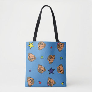 Tote Bag Étoiles et les carlins