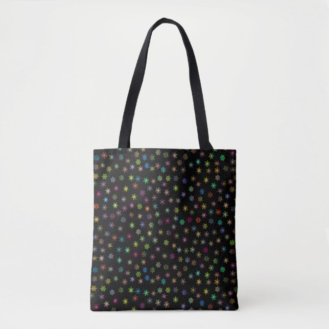 Tote Bag Étoiles motifs de Noël (Devant)