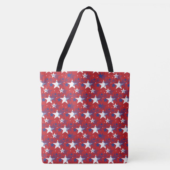 Tote Bag Étoiles patriotiques (Devant)