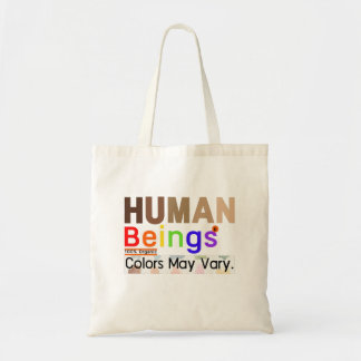 Tote Bag Être Humain 100% Couleurs Organiques Peut Varier F