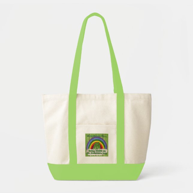 Tote Bag Être Irlandais le jour de la Saint-Patrick (Devant)