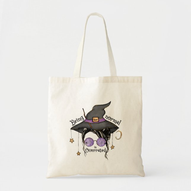 Tote Bag Être Normal est surévalué (Devant)