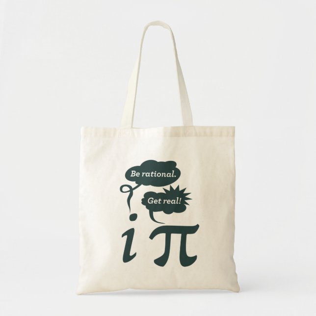 Tote Bag être rationnel ! deviens réel ! (Devant)