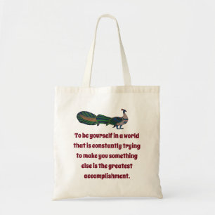 Tote Bag Être soi-même dans un monde - Citation de confianc