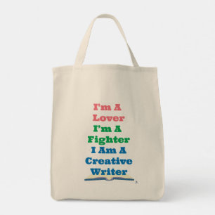 Tote Bag Être un écrivain créatif amoureux combattant devis