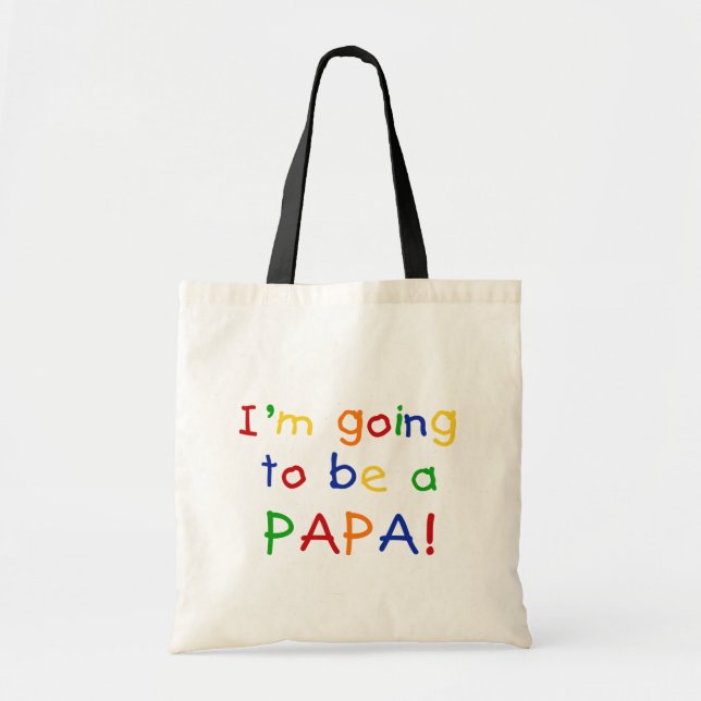 Tote Bag Être un Papa - Couleurs primaires (Devant)