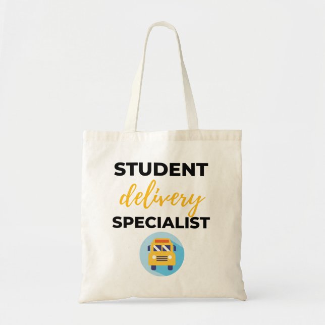 Tote Bag Étudiant Delivery Specialist bl (Devant)
