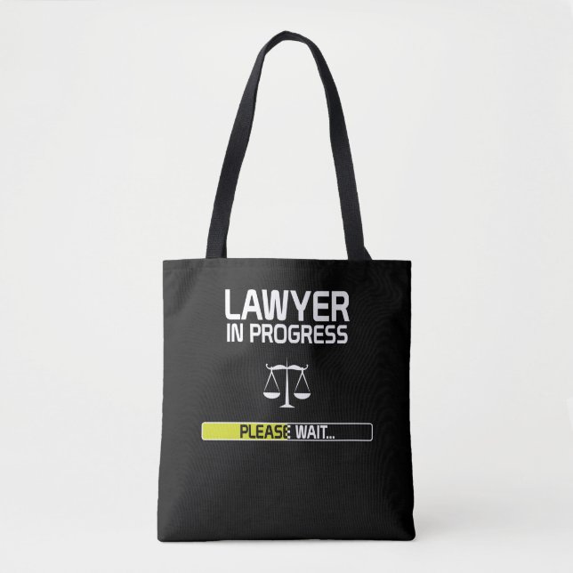 Tote Bag Étudiant drôle en cours d'école de droit d'avocat (Devant)
