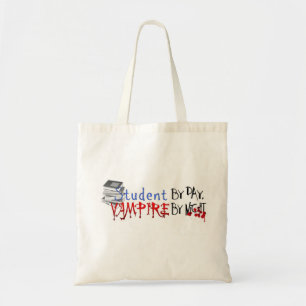 Tote Bag Étudiant par jour, vampire par nuit