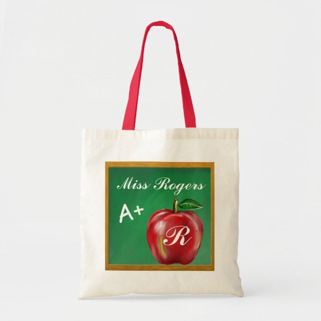 Tote Bag Étudiants A de professeurs+ Tableau vert pomme (Devant)