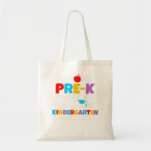 Tote Bag Étudier La Maternelle Pré-K Graduate Préscolaire G (Devant)
