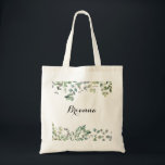 Tote Bag Éucalyptus Vert Foliage délice Bridesmaid<br><div class="desc">Ce feuillage vert eucalyptus délectable sac fourre-tout de femme de chambre est le cadeau mariage parfait pour présenter vos demoiselles d'honneur et votre femme de chambre d'honneur pour un mariage simple. L'aménagement comprend une aquarelle botanique,  dessinée à la main,  d'élégants eucalyptus,  d'une beauté naturelle inspirante.</div>
