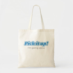 Tote Bag Euchre, Ramasse-Le ! design bleu