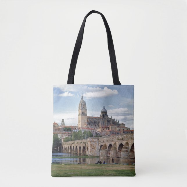 Tote Bag Europe, Espagne, Salamanque. Le pont romain sur (Devant)