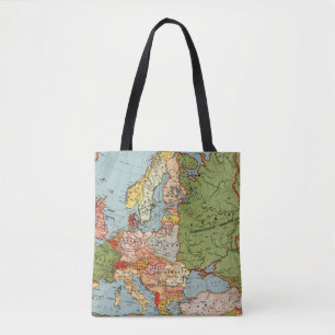 Tote Bag Europe Vintage Carte standard du bacon du XXe siè