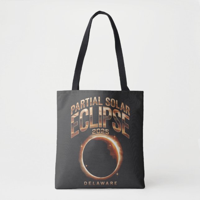 Tote Bag Événement d'astronomie partielle d'Eclipse solaire (Devant)
