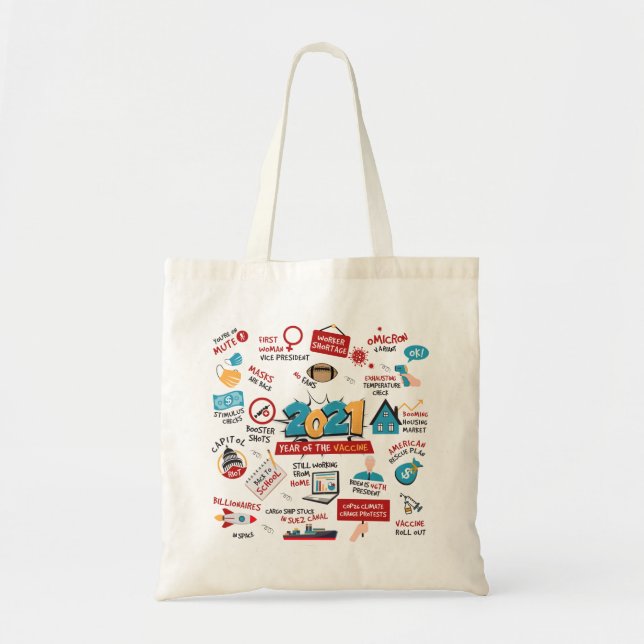 Tote Bag Événements commémoratifs de l'année de vaccin cont (Devant)