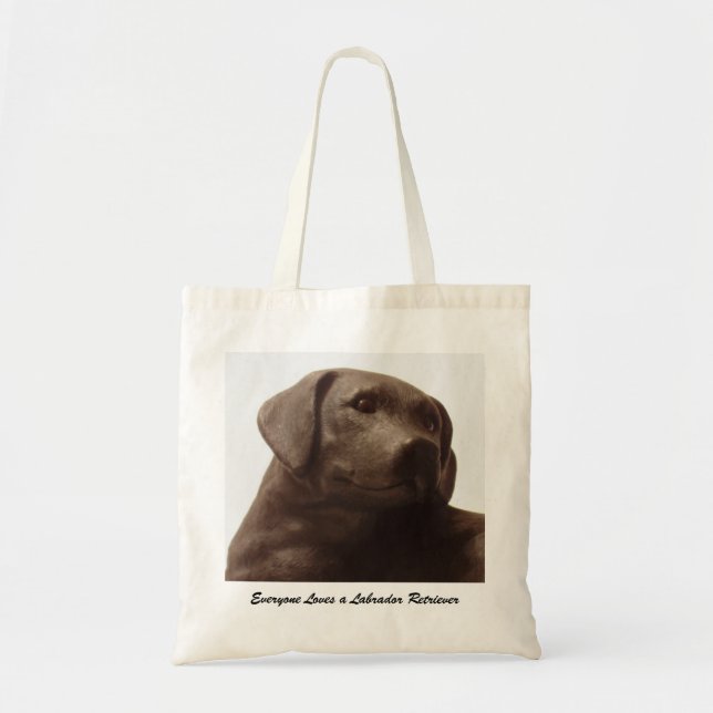 Tote Bag Everyone Loves a Labrador Retriever (Devant)