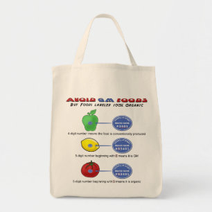 Tote Bag Évitez les nourritures de GM évitent 5 le chiffr