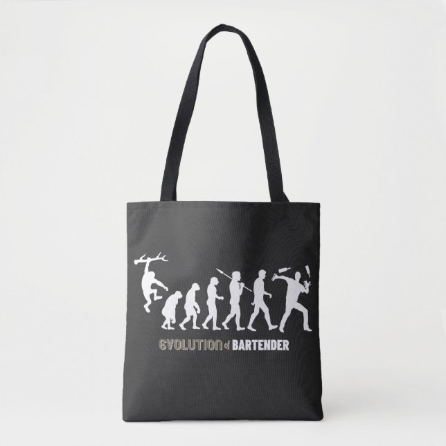 Tote Bag Évolution Du Bartender (Devant)