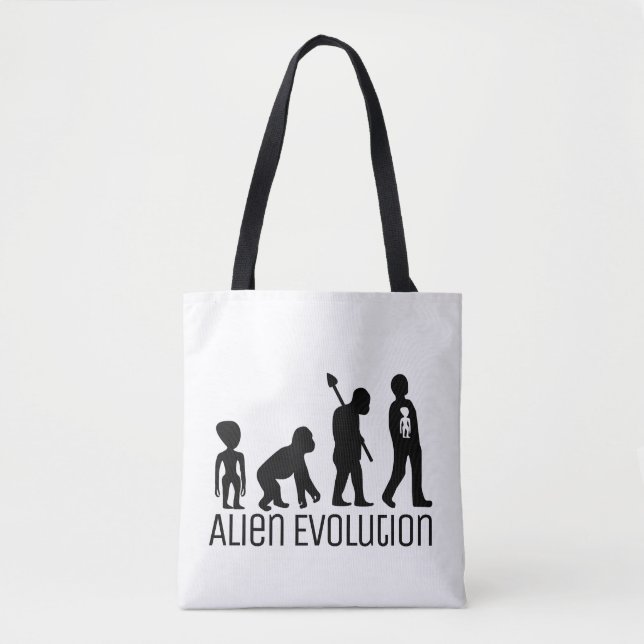 Tote Bag Évolution extraterrestre, Alien extraterrestre (Devant)