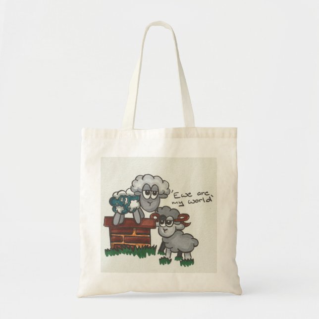 Tote Bag Ewe est mon monde (Devant)