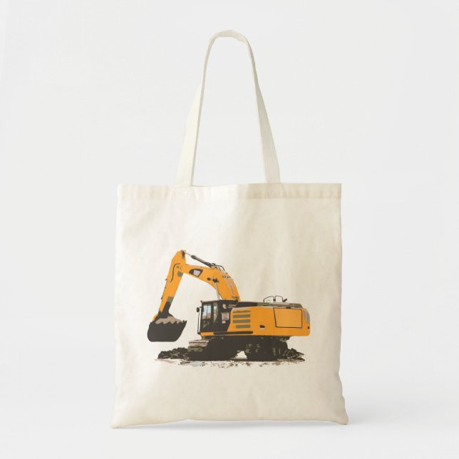 Tote Bag Excavatrice énorme de saleté (Devant)
