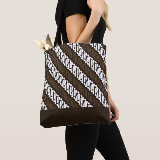 Tote Bag Exclusif Batik Parang Deux Tone Motif Brown